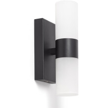 LEDKIA LIGHTING Aplique de Parede Arvery, Alumínio e PC, Preto, para Casa de Banho e Sala de Estar