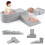 GOPLUS Conjunto de blocos de escalada em espuma com piscina de bolas, 5 peças, cinzento 1