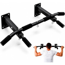 ManiBoom barra de dominadas de parede, suporte até 150kg, com 3 argolas TRX para calistenia e ginásio em casa