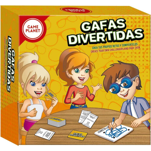 Jogo de mesa de óculos divertidos
