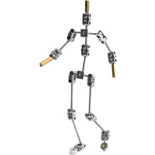 Peowuieu, conjunto de armadura de esqueleto de marioneta em metal, para animação stop motion