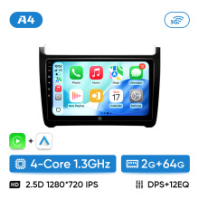 Ainavi multimedia systeem, 2 Din, Android 13, draadloos Carplay, 48EQ DSP, voor VW Polo 2008-2017