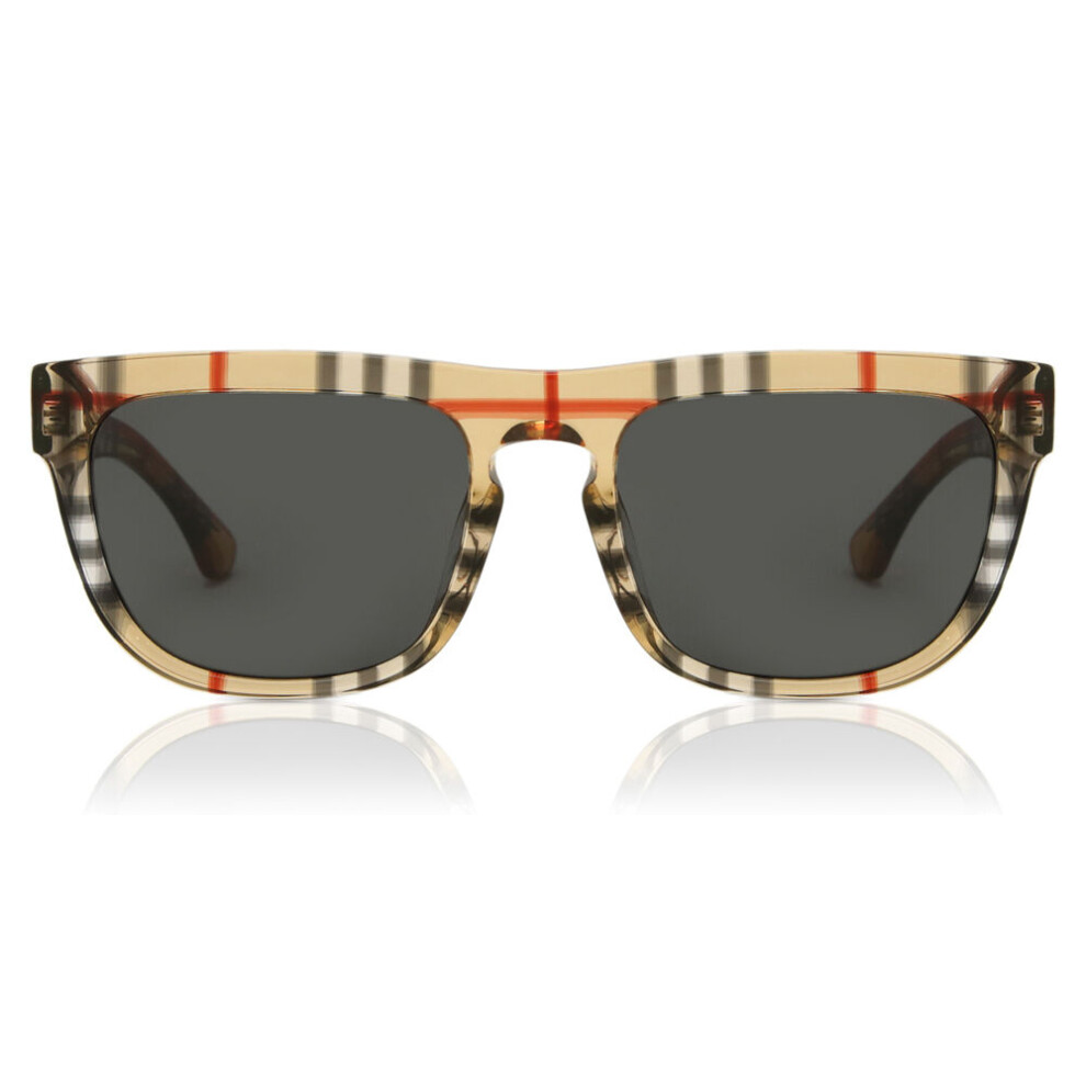 Burberry Men's Grey Man Be4431u 412287 Sunglasses Acetate Brown Squared Normal - Image 3