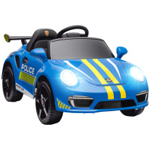 Aiyaplay elektrische kinderauto, Ruf CTR 3 Clubsport licentie, Blauw, 105x58x49 cm, dubbele motor