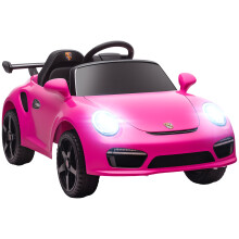 Aiyaplay elektrische kinderauto, Ruf CTR 3 Clubsport licentie, dubbele 12V motor, wit, blauw, roze