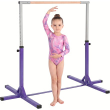 HOMCOM Barra de Ginástica para Crianças, Altura Ajustável 92-150 cm, Suporte 75 kg, 194x121x150 cm