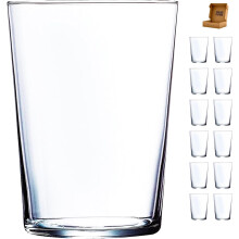 Cok, conjunto de 12 copos de vidro de 50 cl, transparentes, para água e bebidas
