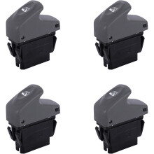 Interruptor de janela elétrico, conjunto de 4, preto, plástico, para Scenic 1996-2014