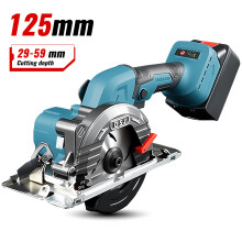 Accu-cirkelzaag, 125mm, draadloos, multifunctioneel snijgereedschap voor Makita 18V accu