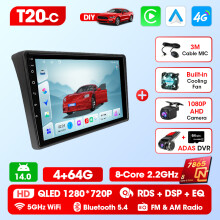 Multimedia speler voor Fiat Ducato Peugeot Boxer Citroen Jumper, Android Auto, CarPlay, 4G WIFI, 8-Core