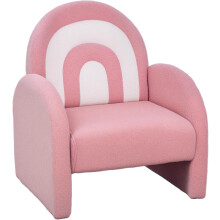 AIYAPLAY Cadeira Infantil com Design de Arco-íris, Tecido Macio, Rosa, para 18-96 Meses até 45 kg