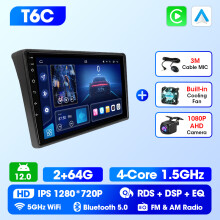 Multimedia speler voor Fiat Ducato Peugeot Boxer Citroen Jumper, Android Auto, CarPlay, 4G WIFI, 8-Core