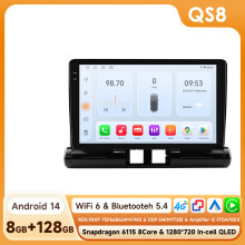 Hizpo autoradio, Android 14, 8GB RAM + 128GB opslag, draadloze CarPlay en Android Auto voor Citroen C3 C4 Aircross