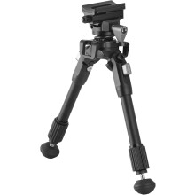 Vanguard Equalizer 1QS A, bípode de alumínio, altura ajustável 20,5 cm a 25,5 cm, com amortecimento de mola