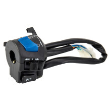 Universele motorfiets stuurschakelaar, set van 2, zwart, waterdicht, voor koplamp en claxon