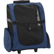 vidaXL Carrinho para Animais de Estimação 3 em 1, Azul, 48 x 32 x 57-106 cm, Tecido Oxford 600D, Aço