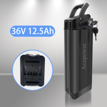 E-bike accu, 36V 12.5Ah, voor Hitway BK3 BK5 BK6 BK8 BK11 BK37 en OneSport BK6