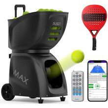 PUSUN Máquina Lanzapelotas de Pádel MAX C, Controle por APP, 26 Modos, Velocidade 140km/h, Bateria 5-7 Horas