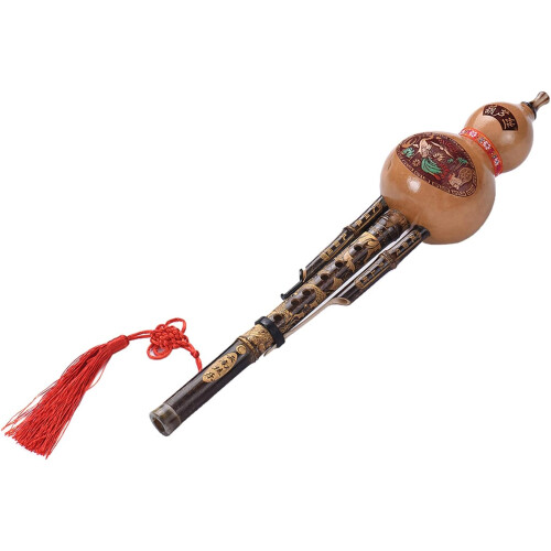 Wakects Hulusi, flauta de bambu preto, tonalidade C, com estojo e acessórios