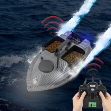 GPS-aasboot, oplaadbaar, 2 kg laadvermogen, 99 positioneringspunten, grijs
