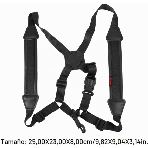 Yardwe correia para saxofone ajustável, 22 polegadas, com almofada para ombros, universal para instrumentos de sopro 1