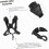 Yardwe correia para saxofone ajustável, 22 polegadas, com almofada para ombros, universal para instrumentos de sopro 8