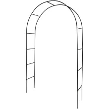 Acomoda Textil, Arco de Jardim em Metal, Preto, 240x140x36 cm, para Eventos e Casamentos