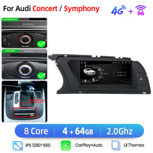 Junsun autoradio, 4G 4-64GB zwart, draadloze CarPlay en Android Auto voor Audi A5 B8 S5 Sportback 2009-2016