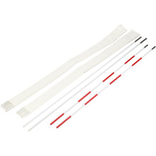Conjunto de postes de antena de voleibol, rede de treino dobrável em fibra de vidro com postes de árbitro e mangas de bucle