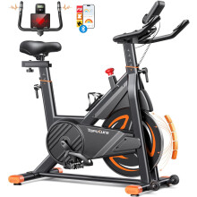 Toputure Bicicleta Estática Profissional, Modelo TEB3, Com APP, Pulsómetro e Ultra Silenciosa