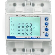 Disjuntor Inteligente WiFi, Trifásico, 100 A, 50-60 Hz, Medidor Fotovoltaico Universal com Controlo Remoto
