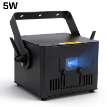 KYAAO Laserprojector, 5000mW RGB, Bluetooth APP-bediening en DMX-besturing, voor feesten en evenementen