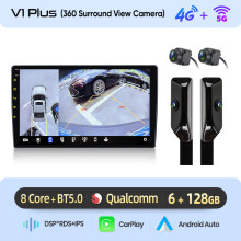 Junsun Android 15 autoradio voor Peugeot 407 CC SW 2004-2011, 9 inch IPS touchscreen, 6GB RAM + 128GB opslag, zwart