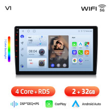 Junsun autoradio, 2GB-32GB, draadloze CarPlay en Android Auto, voor Peugeot 108 Citroen C1 Toyota Aygo