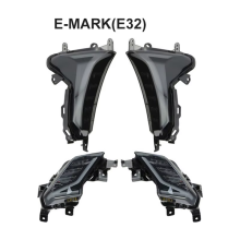 LED knipperlichten voor Yamaha Tmax530 2017-2019 SX DX, rook, ABS-kunststof, met E-markering
