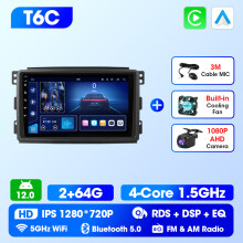 Multimedia navigatiesysteem met CarPlay en Android Auto voor Smart Fortwo 451 2005-2015