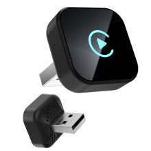Sunweyer S40 Super Mini draadloze CarPlay adapter, Android Auto kit voor auto met fabrieksgeïntegreerde CarPlay