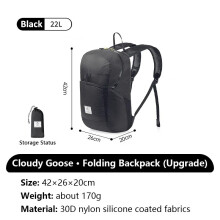 Naturehike rugzak, 22L, ultralicht, waterdicht, opvouwbaar, voor reizen en wandelen