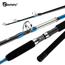BIUTIFU boothengel voor zeevissen, carbon, 1.8m, met wielhouder en slow shake