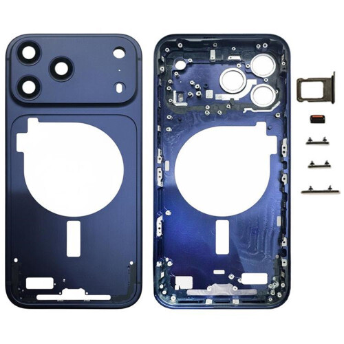(blue) Για iPhone 17 Pro Max Μεσαίο πλαίσιο με κάλυμμα φακού κάμερας