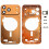 (orange) Για iPhone 17 Pro Max Μεσαίο πλαίσιο με κάλυμμα φακού κάμερας 1