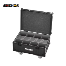 SHEHDS 8in1 flight case UK-liitäntä langattomaan LED Par - valaisimia ei sisälly
