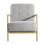 Solid Wooden Frame Upholstered Tufted Armchair 3