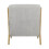 Solid Wooden Frame Upholstered Tufted Armchair 5
