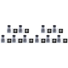 10 Pezzi Solenoide Bobina Tappo Elettrovalvola Idraulica Trasparente Tensione Accessori Universali DC24V