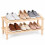 2 Tier Bamboo Shoe Rack  Bathroom Storage 1