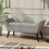 Tufted Velvet Buttoned Bench with Raised Arms 2