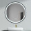 Round Metal Framed LED Wall Mirror 1