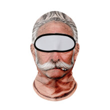 (NKR312) Winter Old Man Ski Mask Face Balaclava 3D Printed Full Face Mask for Skiing Snowboarding Outdoor Sports