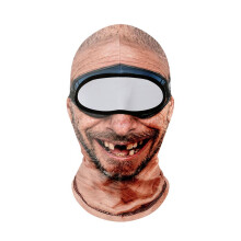 (NKR310) Winter Old Man Ski Mask Face Balaclava 3D Printed Full Face Mask for Skiing Snowboarding Outdoor Sports